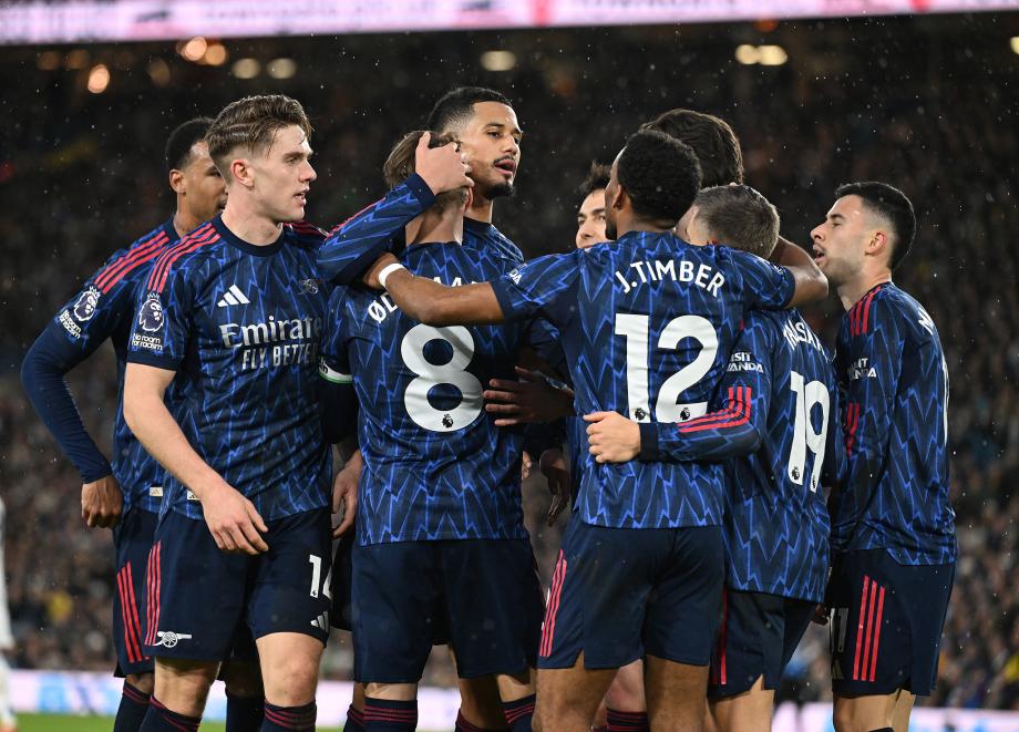 [图]英超：哲凯赖什破荒热苏斯建功 阿森纳4-0大胜利兹联